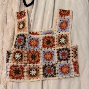 Crochet Patchwork Tank Top